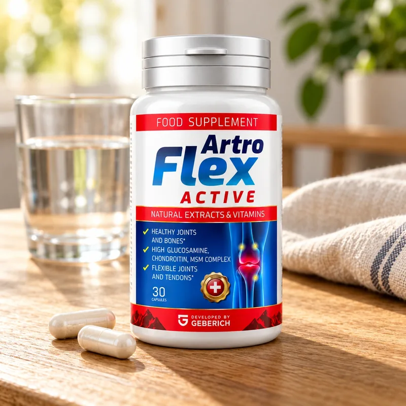 ArtroFlex Active – słoik i kapsułki na stole