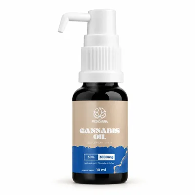 Cannabis Oil Medicanna – butelka oleju konopnego 10 ml z pompką