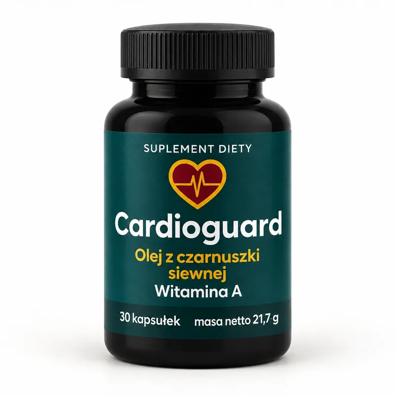 Cardioguard – słoiczek 30 kapsułek z olejem z czarnuszki i witaminą A