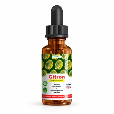 Citron – butelka kropli z cytryną