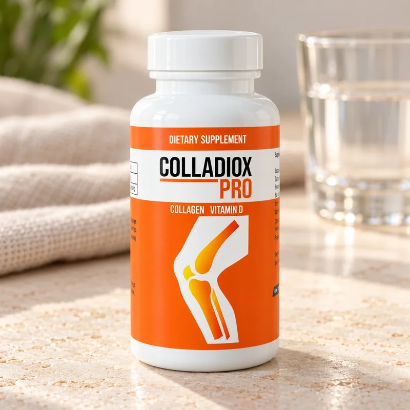 Colladiox Pro – słoik kapsułek na stole