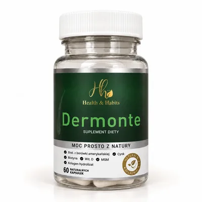 Dermonte – słoik kapsułek z biotyną i kolagenem