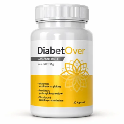 DiabetOver – słoik kapsułek na prawidłowy poziom glukozy