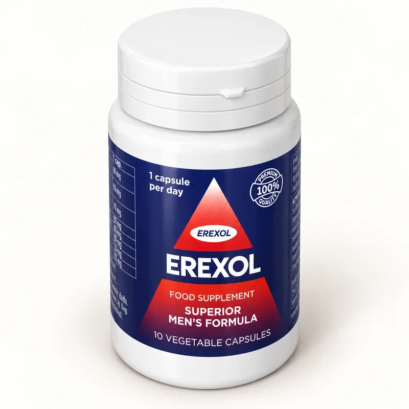 Erexol – opakowanie kapsułek pod innym kątem