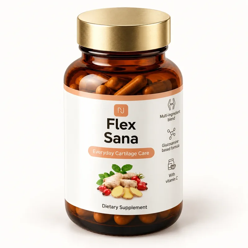Flex Sana – opakowanie kapsułek pod innym kątem