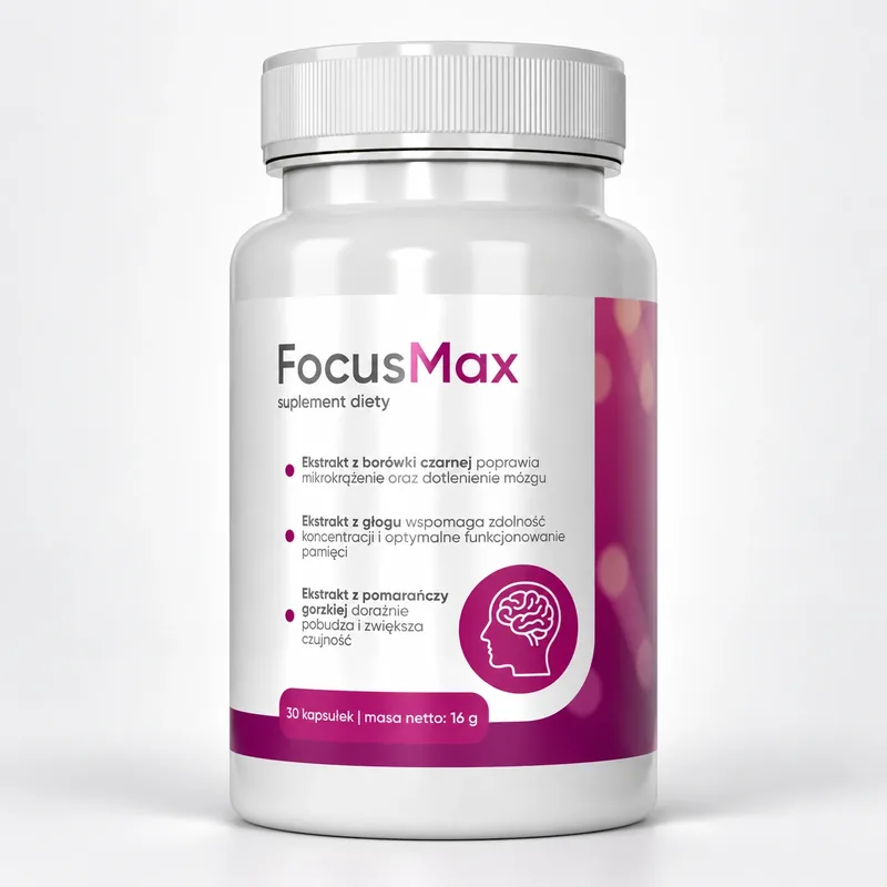 FocusMax – słoik kapsułek na koncentrację