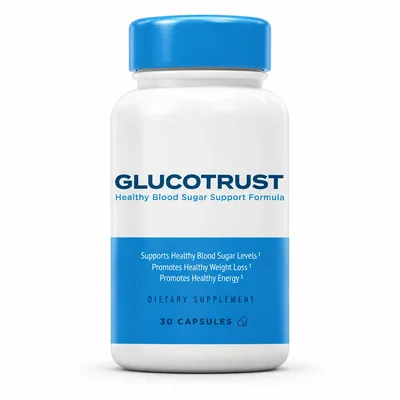 GlucoTrust – słoik kapsułek wspierających prawidłowy poziom cukru