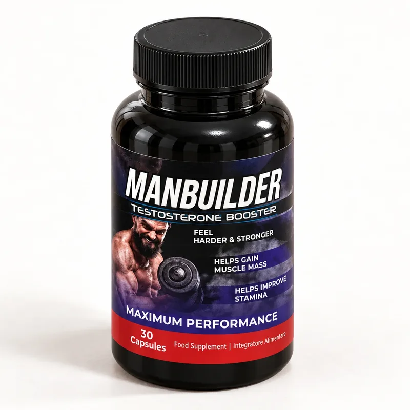 ManBuilder – opakowanie kapsułek pod innym kątem