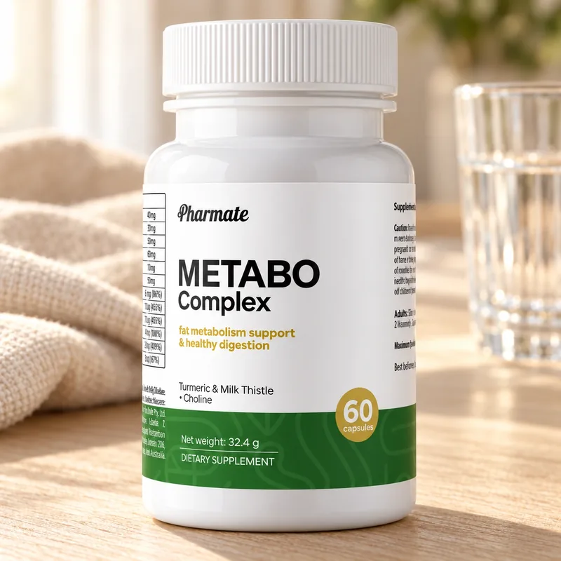 Metabo Complex – słoik kapsułek na stole