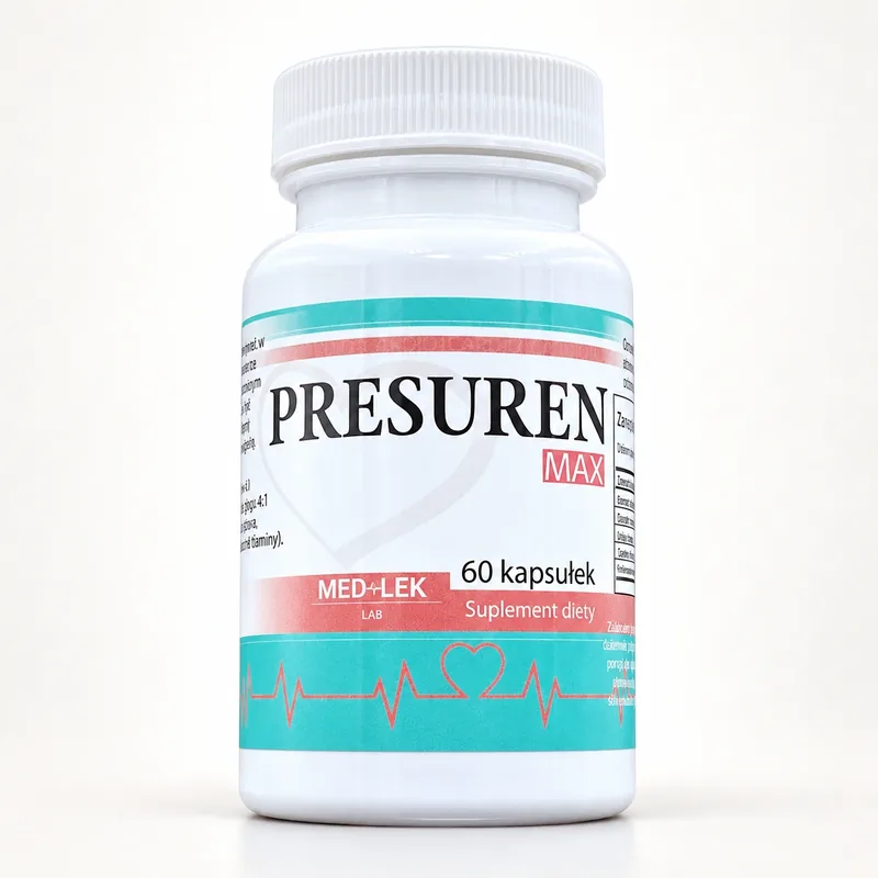 Presuren Max – słoiczek 60 kapsułek z głogiem i witaminą B1