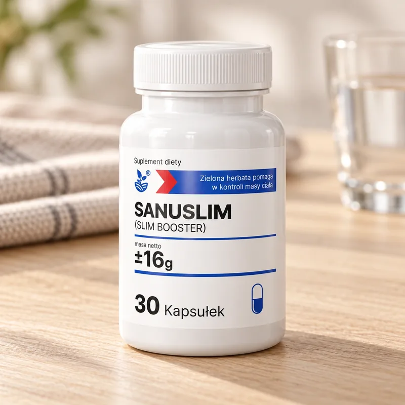 Sanuslim – słoik obok ręcznika