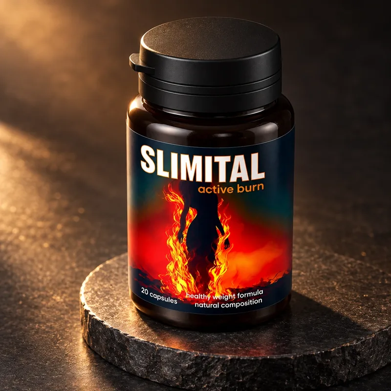 Slimital – opakowanie na ciemnym podeście