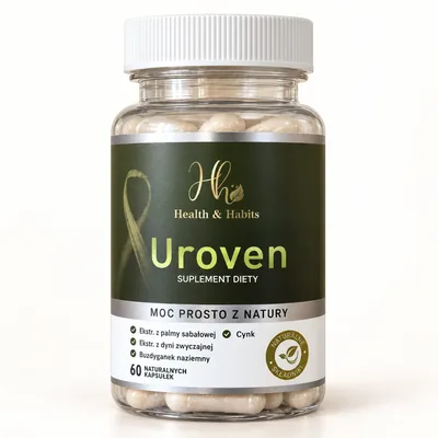 Uroven – słoik kapsułek z palmą sabałową