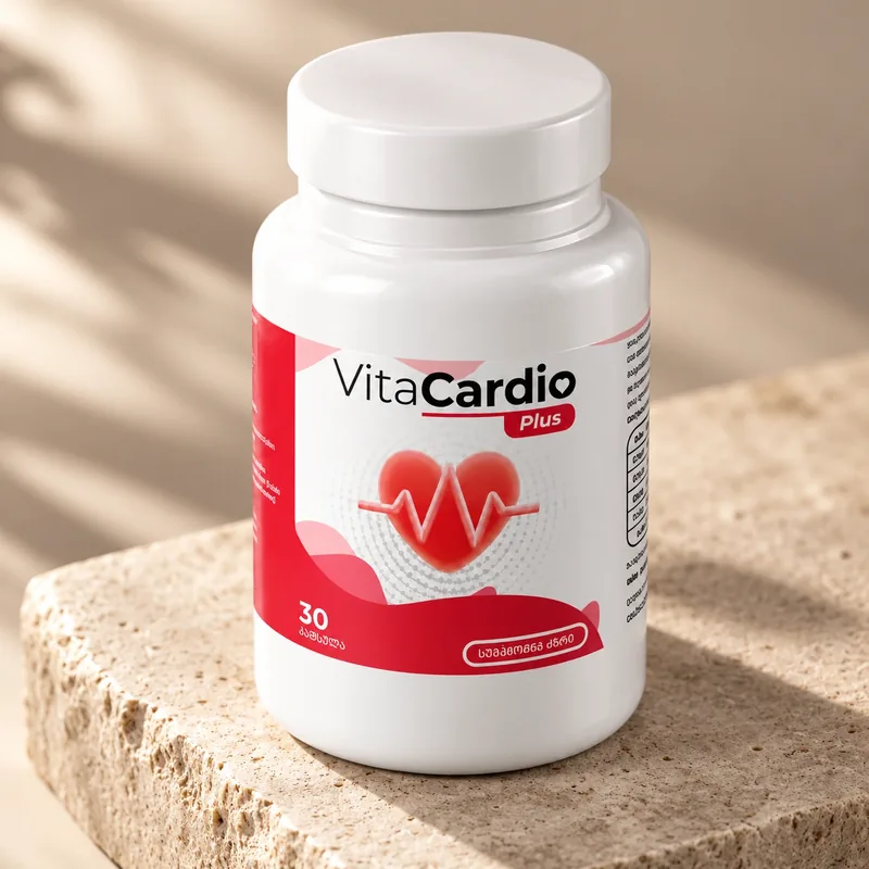 VitaCardio Plus – opakowanie na kamiennym podeście