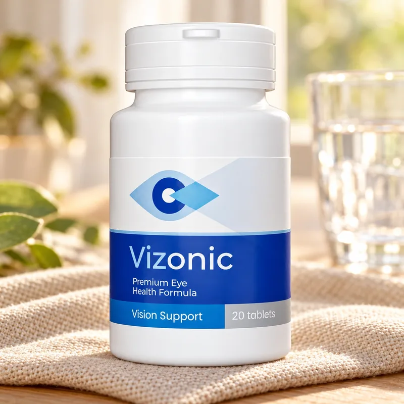 Vizonic – słoik tabletek na tkaninie